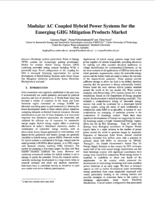 Modular AC coupled hybrid power systems for the emerging GHG mitigation products market