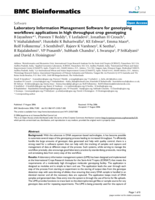 Laboratory Information Management Software for genotyping workflows: Applications in high throughput crop genotyping