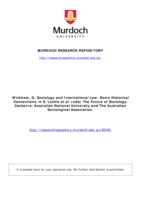 Sociology and international law: some historical connections