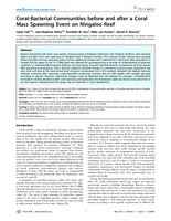Coral-bacterial communities before and after a coral mass spawning event on Ningaloo Reef