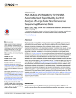 NGS-QCbox and raspberry for parallel, automated and rapid quality control analysis of Large-Scale next generation sequencing (Illumina) data