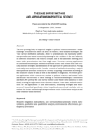 The case survey method and applications in political science