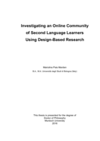 Investigating an online community of second language learners using design-based research