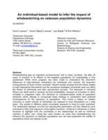 An individual-based model to infer the impact of whalewatching on cetacean population dynamics
