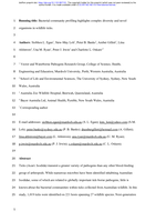 Bacterial community profiling highlights complex diversity and novel organisms in wildlife ticks