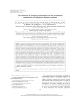 The influence of changing hydroregime on the invertebrate communities of temporary seasonal wetlands