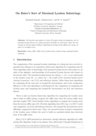 On baier's sort of maximal Lyndon substrings