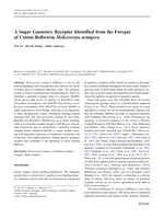 A Sugar Gustatory Receptor Identified from the Foregut of Cotton Bollworm Helicoverpa armigera