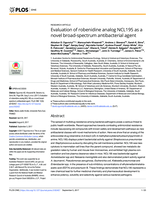 Evaluation of robenidine analog NCL195 as a novel broad-spectrum antibacterial agent