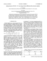 Surface barrier in W(110). II. Low-energy electron diffraction fine-structure analysis