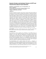 Dynamic surface and interfacial tension of AFFF and fluorine-free class B foam solutions