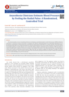 Anaesthesia clinicians estimate blood pressure by feeling the radial pulse: A randomised, controlled trial