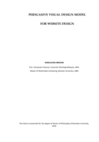 Persuasive visual design model for website design