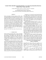 Variable width admissible control point band for vertex based Operational-Rate-Distortion optimal shape coding algorithms