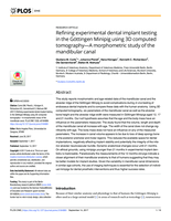 Refining experimental dental implant testing in the Göttingen Minipig using 3D computed tomography—A morphometric study of the mandibular canal