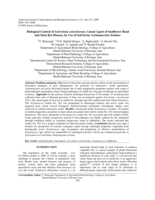 Biological control of Sclerotinia sclerotiorum, causal agent of sunflower head and stem rot disease, by use of soil borne Actinomycetes isolates
