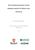 Electrochemical properties of earth abundant catalysts for efficient water electrolysis