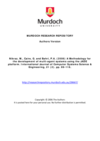 A methodology for the development of multi-agent systems using the JADE platform