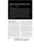 Documenting the early literacy and numeracy practices of home tutors in distance and isolated education in Australia