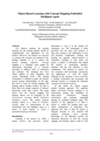 Object-based learning with concept mapping embodied intelligent agent