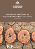 Heartwood rot identification and impact in sandalwood (Santalum album)
