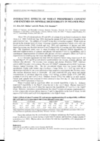 Interactive effects of wheat phosphorus content and enzymes on mineral digestibility in weaner pigs