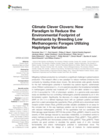 Climate clever clovers: New paradigm to reduce the environmental footprint of ruminants by breeding low methanogenic forages utilizing haplotype variation