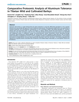 Comparative proteomic analysis of aluminum tolerance in Tibetan wild and cultivated barleys