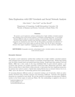 Data exploration with GIS viewsheds and social network analysis