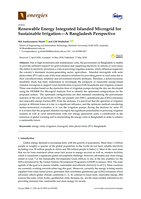 Renewable energy integrated islanded microgrid for sustainable irrigation—A Bangladesh perspective