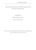 Employing the opinion-based group interaction method as a social intervention tool against modern and old fashioned sexism