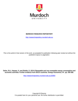 Renewable and non-renewable energy consumption and economic activities: Further evidence from OECD countries
