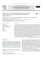 Application of a Poisson distribution quality control measure to the analysis of two human hookworm drug treatment studies in Ghana