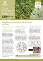 Translational genomics for better barley and beer
