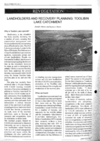 Landholders and recoverey planning: Toolibin lake catchment
