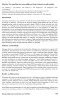 Selection for muscling increases adipose tissue response to adrenaline
