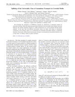 Splitting of the Universality Class of anomalous transport in crowded media