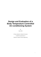 Design and evaluation of a body temperature controlled Air-conditioning system
