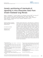 Genetic partitioning of interleukin-6 signalling in mice dissociates Stat3 from Smad3-mediated lung fibrosis