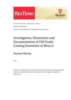 Investigation, elimination and documentation of VSD faults causing downtime at Mesa A