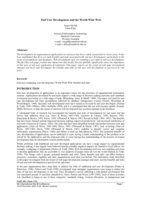 End user development and the World Wide Web