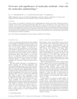 Overview and significance of molecular methods: what role for molecular epidemiology? (Review)