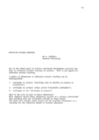 Affective science teaching