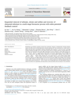 Sequential removal of selenate, nitrate and sulfate and recovery of elemental selenium in a multi-stage bioreactor process with redox potential feedback control