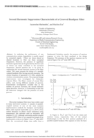 Second Harmonic Suppression Characteristic of a Grooved Bandpass Filter