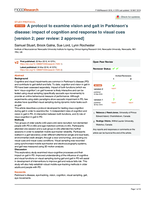 A protocol to examine vision and gait in Parkinson’s disease: Impact of cognition and response to visual cues