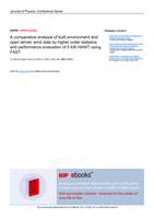 A comparative analysis of built environment and open terrain wind data by higher order statistics and performance evaluation of 5 kW HAWT using FAST