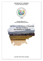 Soil survey of the district of Tram Kak, Province of Takeo, The Kingdom of Cambodia