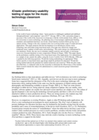 ICreate: Preliminary usability testing of apps for the music technology classroom