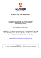 Authentic e-Learning in a multicultural context: Virtual benchmarking cases from five countries